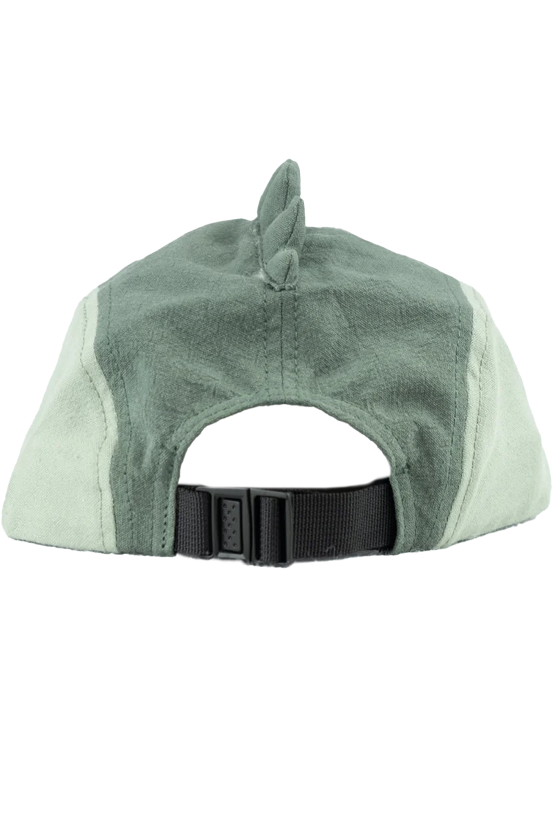 Kinder Cap aus Baumwolle und Leinen mit Dino-Design
