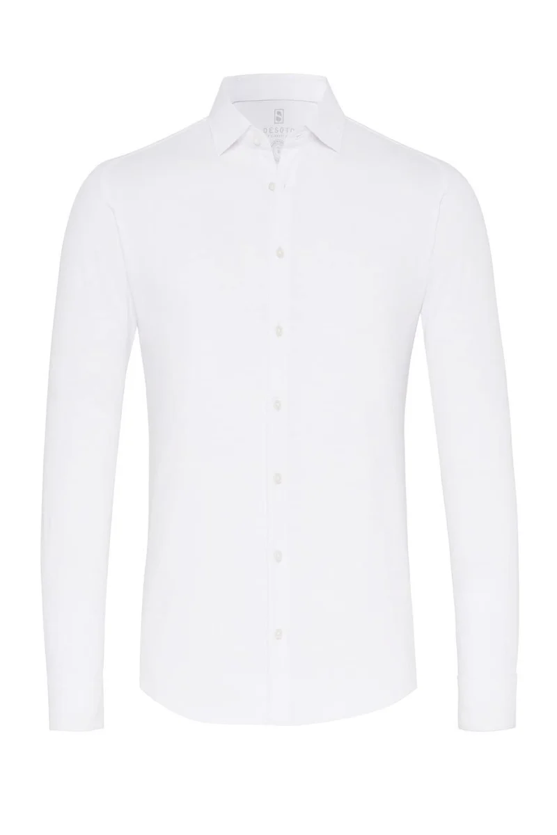 DESOTO Herren Jerseyhemd - Bügelfrei solid White 3XL