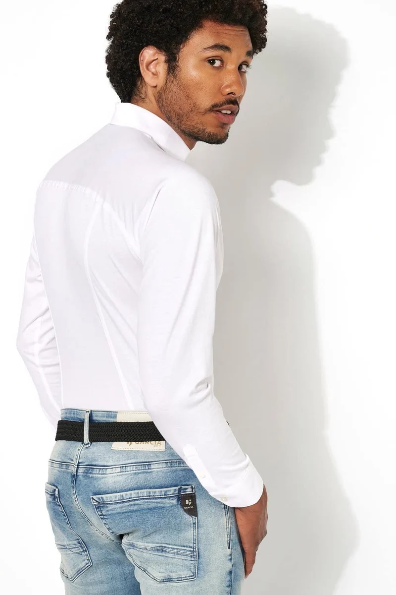 DESOTO Herren Jerseyhemd - Bügelfrei solid White 3XL