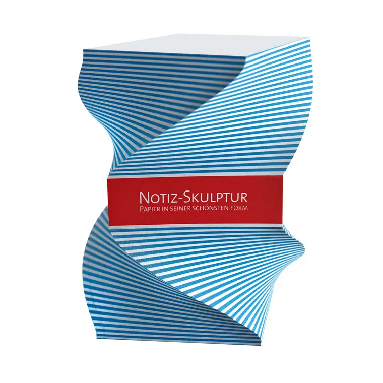 Notiz-Skulptur Form 4 - Kreatives Büroaccessoire für Notizen