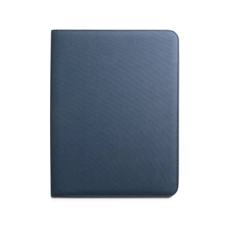 EMERGE A4 Mappe aus 100% rPET 300D mit Zip - Tiefblau