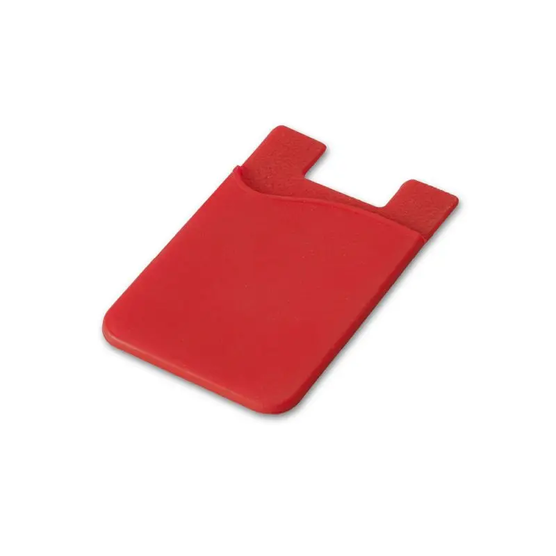 SHELLEY Silikon Smartphone-Kartenhalter in Rot - Praktisch & Flexibel