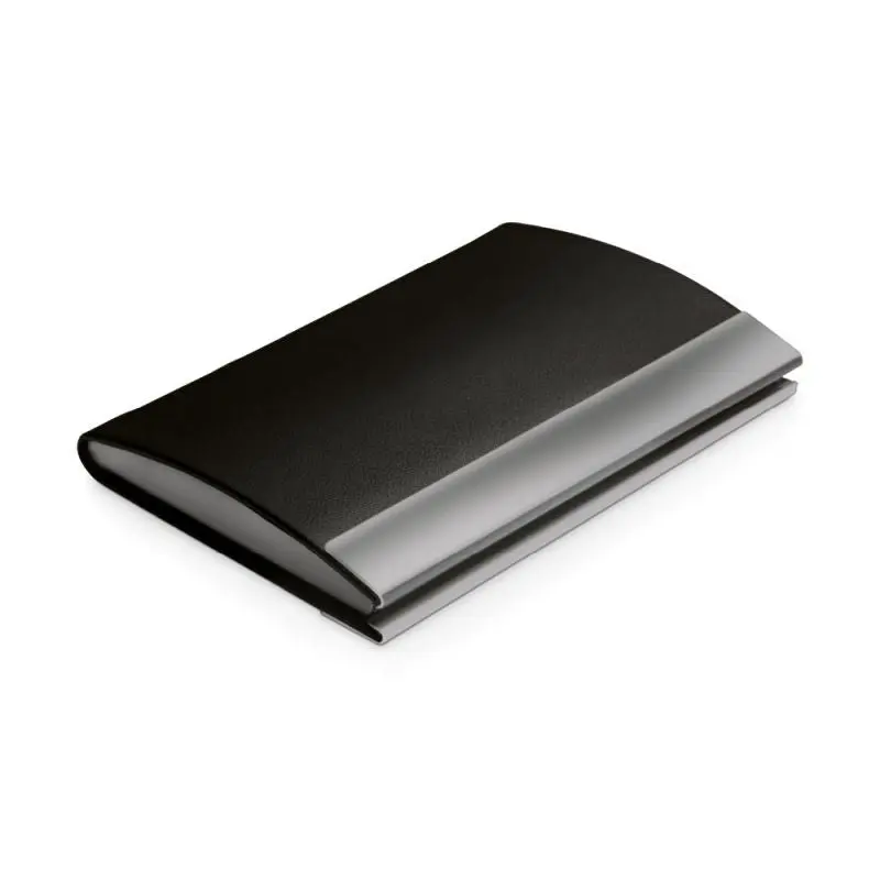 SANDLER Metall-PU Hybrid Kartenhalter - Schwarz