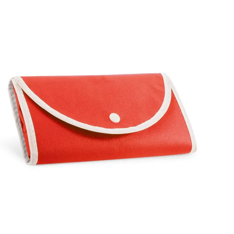 Rote ARLON faltbare Einkaufstasche aus Non-Woven (80 g/m²) – Leichte und praktische Tragetasche