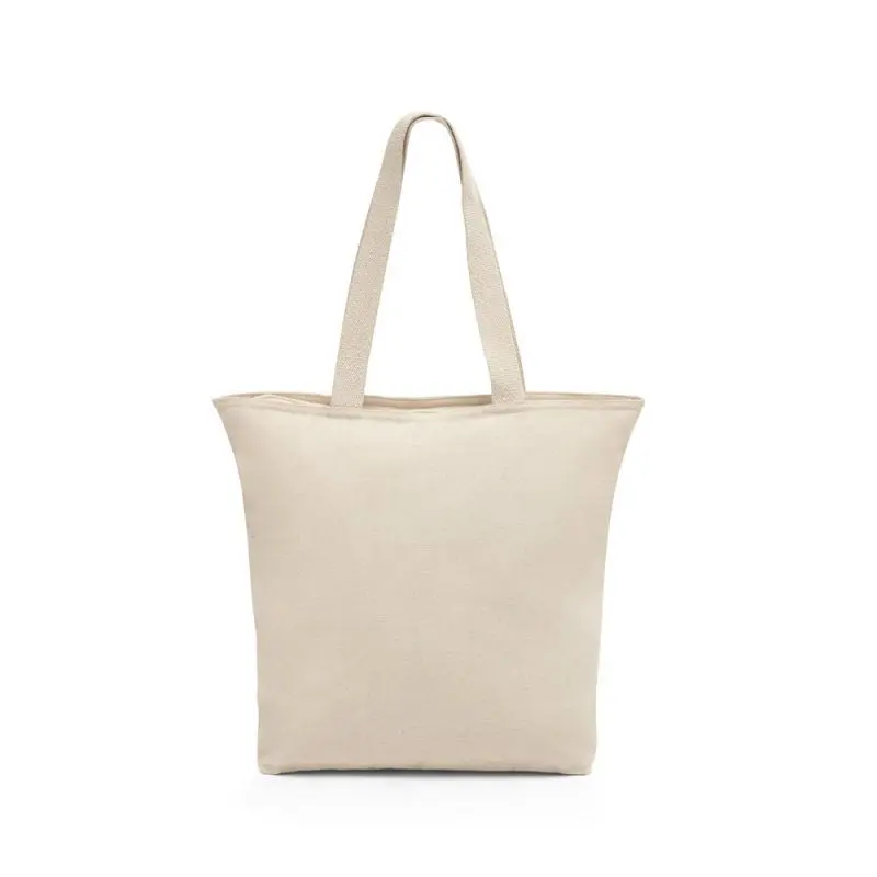 HACKNEY Naturhelle Baumwoll-Tragetasche mit Verschluss (280 g/m²), Sicher & Langlebig