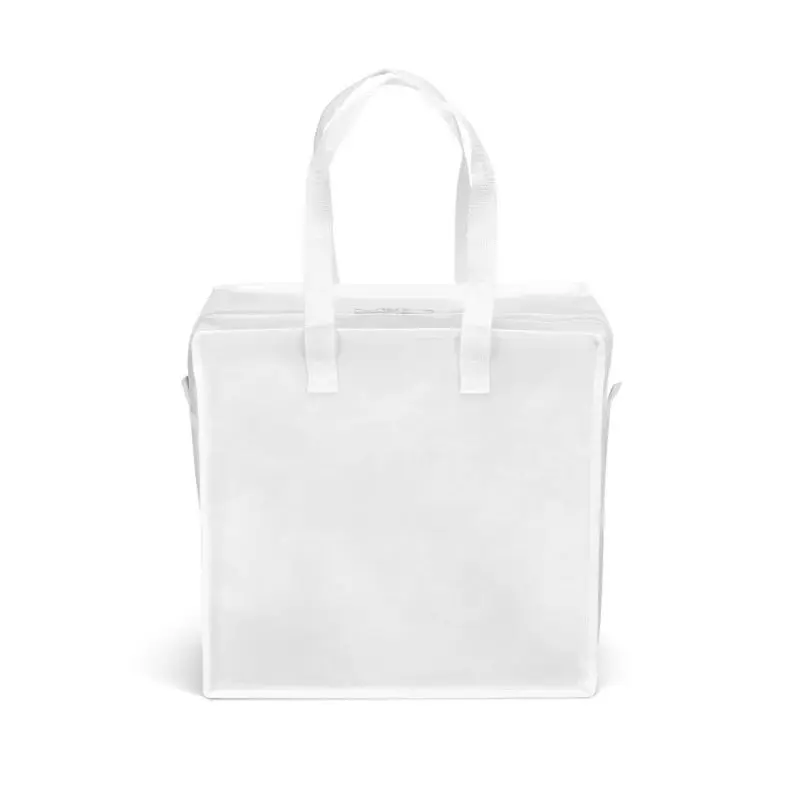 Weiße ARASTA Tragetasche aus laminiertem Non-Woven - Stilvoll und praktisch