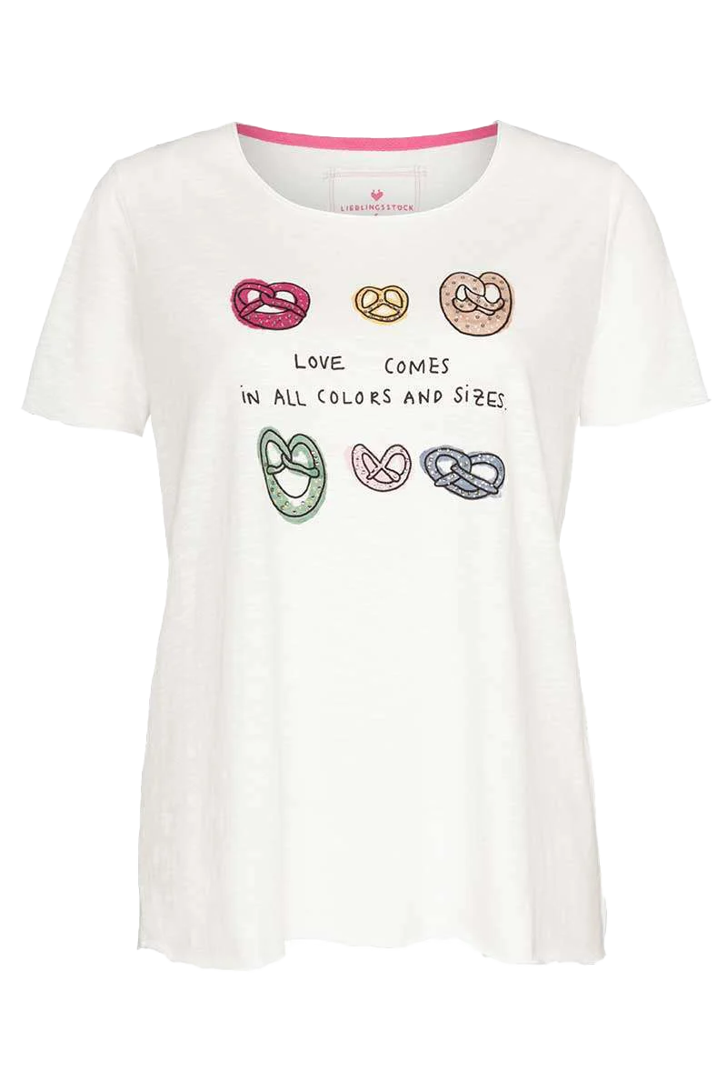 Trachten Damen T-Shirt Offwhite