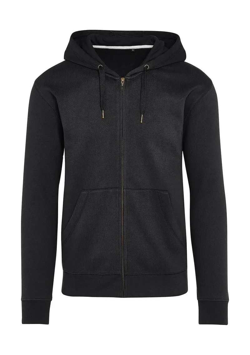 Unisex Kapuzenjacke ohne Etikett mit durchgehendem Reißverschluss