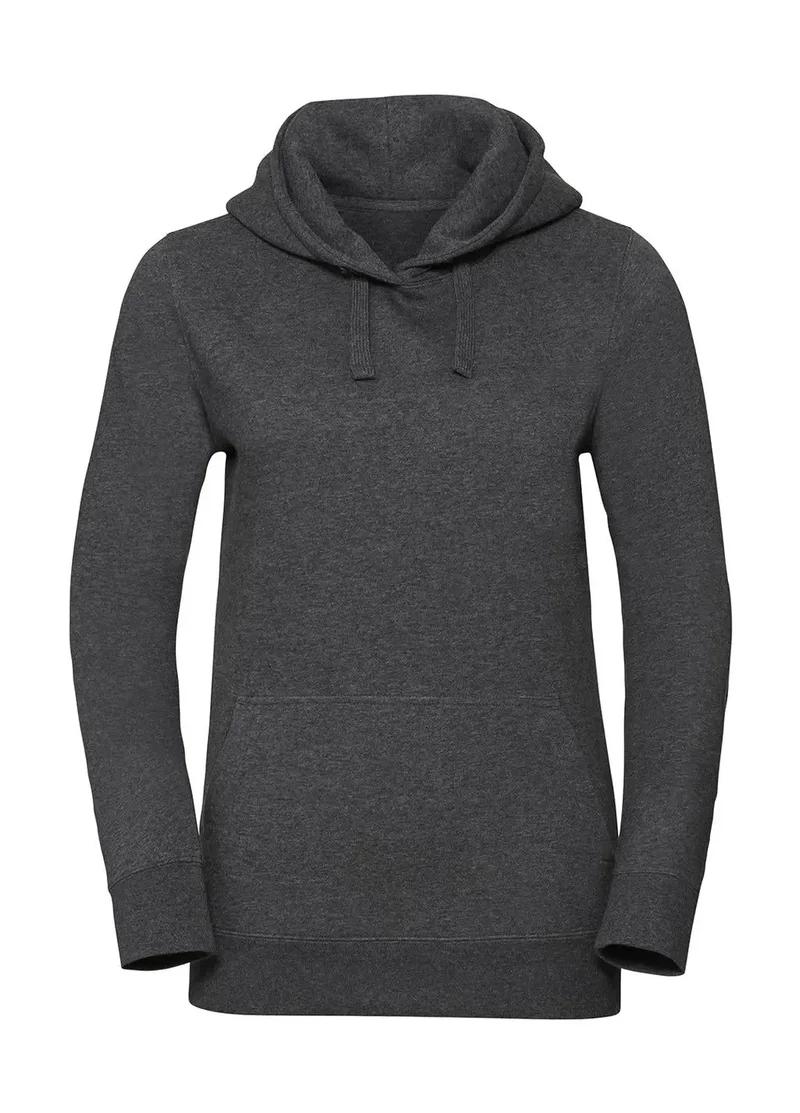 Ladies` Authentic Melange Hooded Sweat