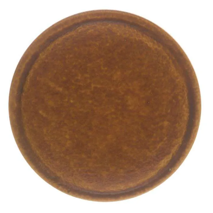 Öse Knopf Lederoptik Braun – Kunststoffknopf KBR-24