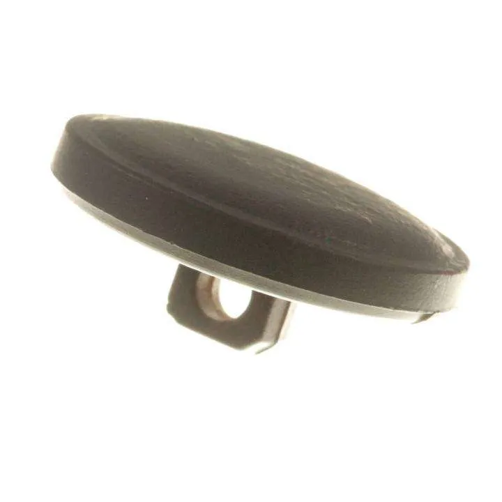 Öse Knopf Lederoptik Braun – Kunststoffknopf KBR-24