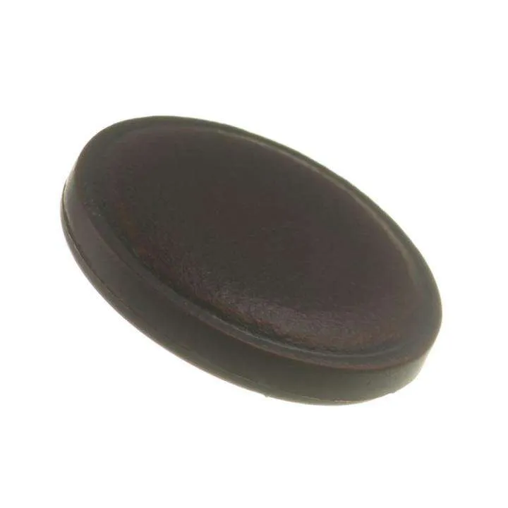 Öse Knopf Lederoptik Braun – Kunststoffknopf KBR-24