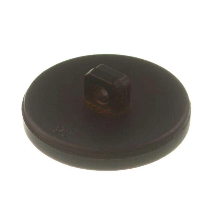 Öse Knopf Lederoptik Braun – Kunststoffknopf KBR-24