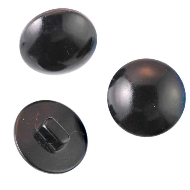 Knopf 1/4 Kugel Schwarz – Kunststoffknopf KS-5