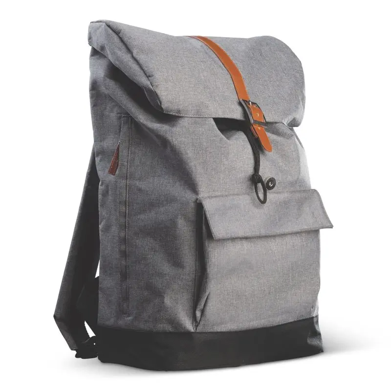 Brixton 16L Rucksack aus 300D Polyester in Grau-Schwarz – Stilvoll und Praktisch