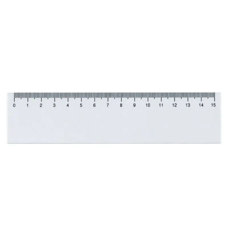 Weißes Lineal, 15 cm – Präzises und kompaktes Messwerkzeug
