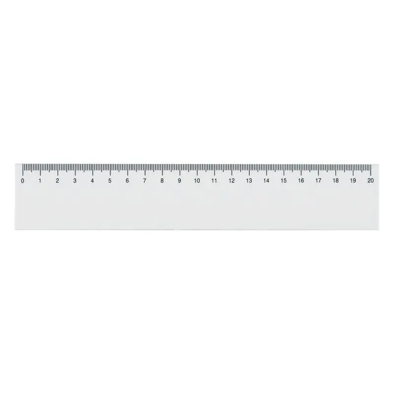 Weißes Präzisionslineal, 20 cm – Unverzichtbares Messwerkzeug für Genauigkeit