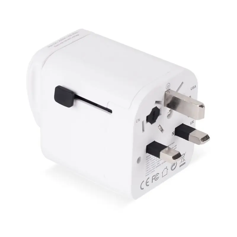 Weltweit Universaladapter für Reisen - Vielseitig Einsetzbar - Weiß