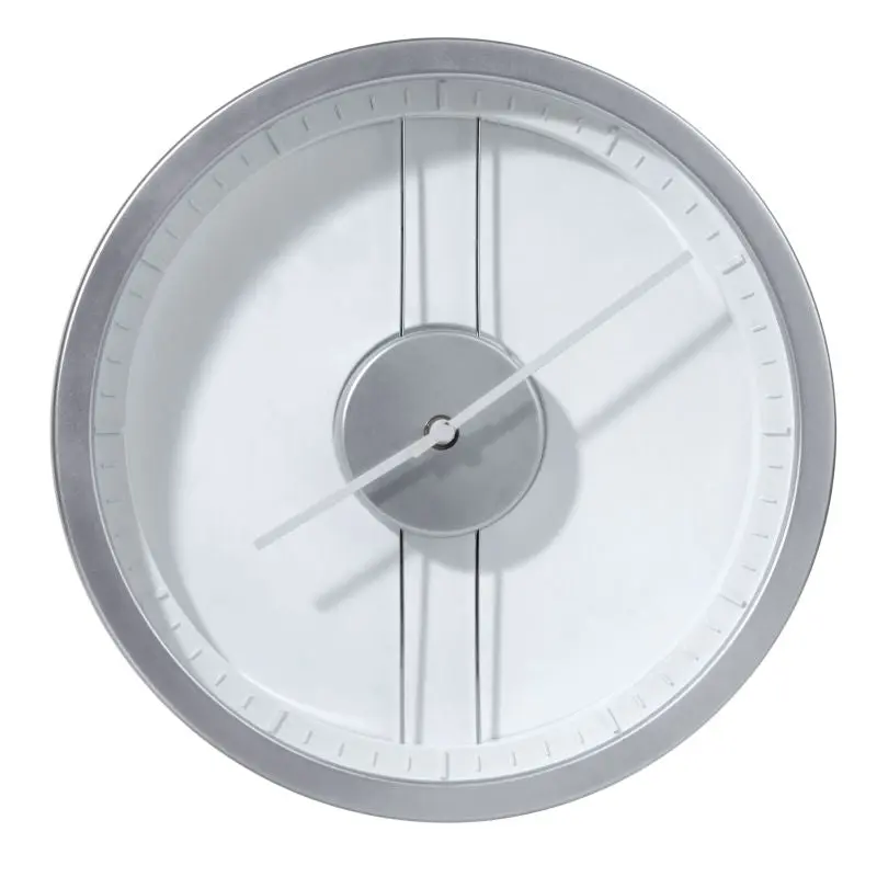 Elegante Wanduhr - Klassisches Weiß, Modernes Design, 30 cm Durchmesser