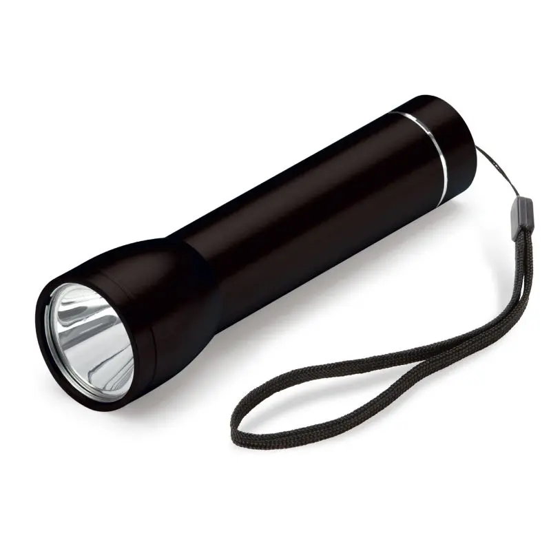 Multifunktionale Taschenlampe mit Powerbank 2200mAh - Schwarz, leistungsstark und praktisch für unterwegs