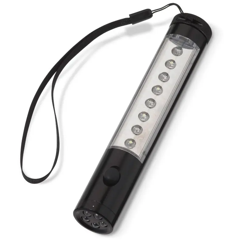 Robuste Aluminium Taschenlampe mit Magnet und LED - Schwarz - Vielseitig und Leistungsstark