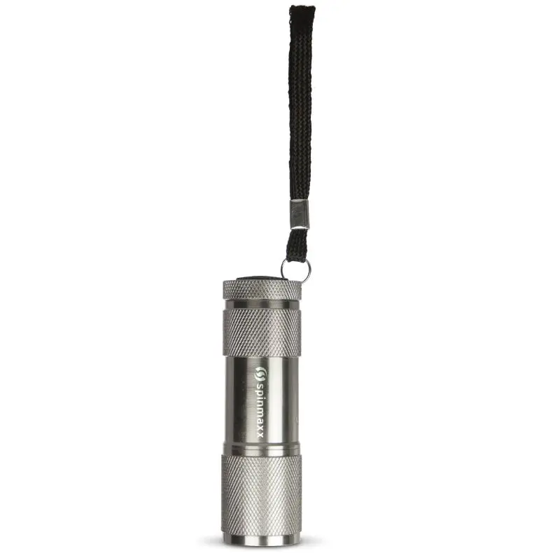 Leistungsstarke LED-Taschenlampe aus Aluminium - Silber - Robust und Langlebig