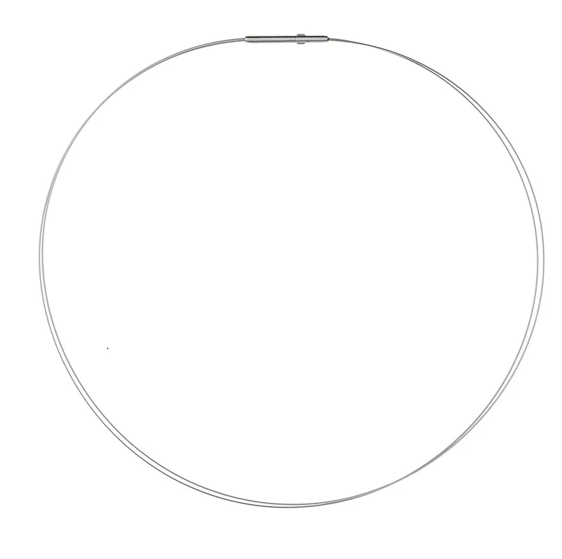 Ernstes Design Damen Halsreif Halskette 2-Fach Drahtseil DS2C-40