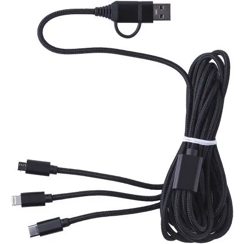 Sable Langlebiges Nylon-Ladekabel - Flexibel und Schwarz