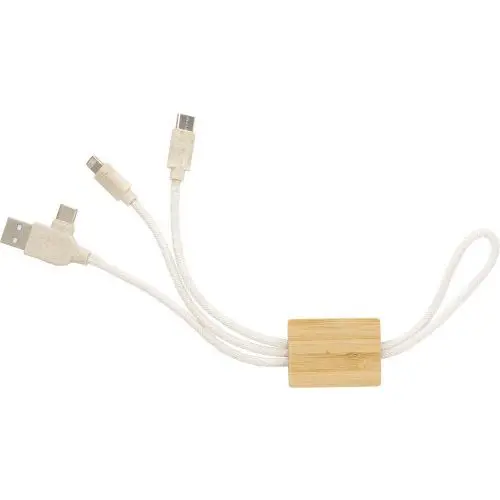 Keegan USB-Ladegerät Schlüsselanhänger - Kompakt in Braun