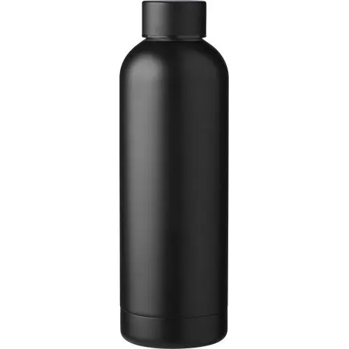 Isaiah Recycelte Edelstahlflasche, 750ml, Mattschwarz