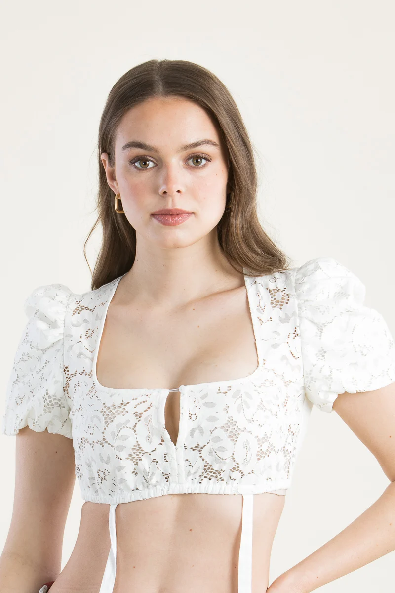 Gottseidank Dirndlbluse Irma Spitze