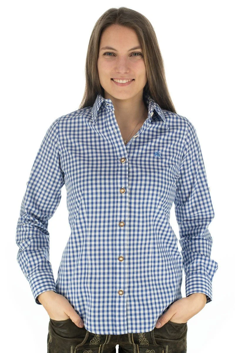 Damenbluse Caroline blau