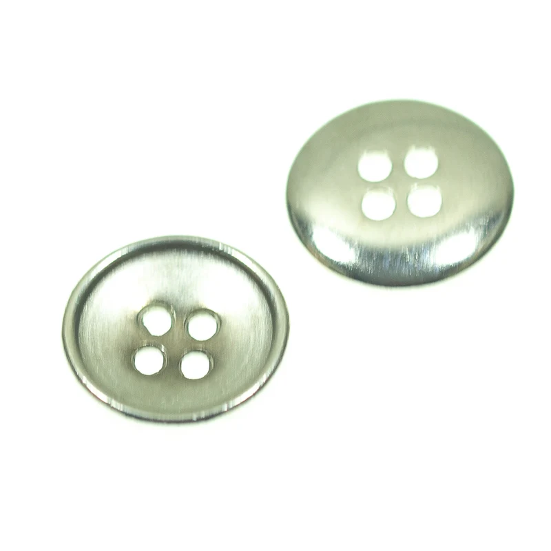Metallknopf Silber – 4-Loch MK-75