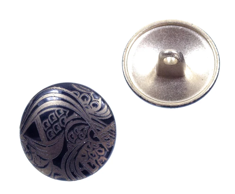 Metallknopf Schwarz – Öse MK-65
