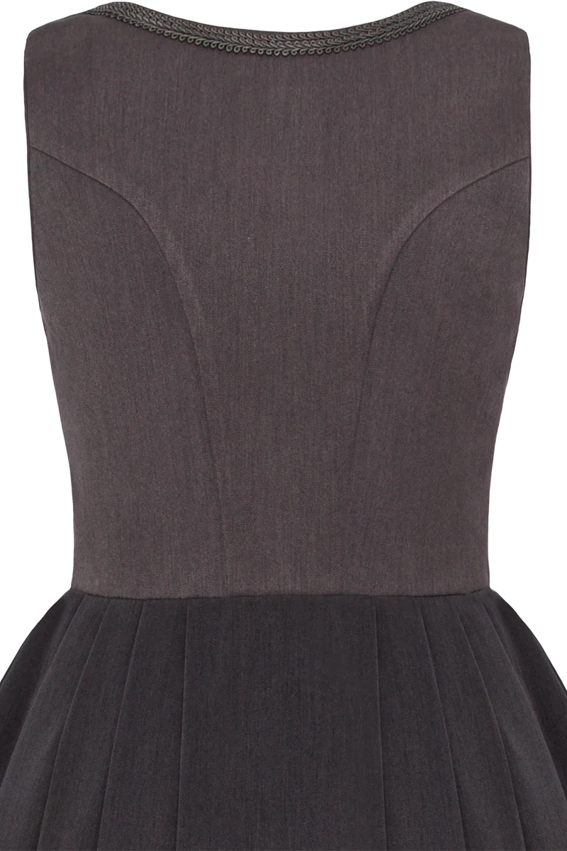 Dirndl midi mit eckigem Ausschnitt ohne Schürze