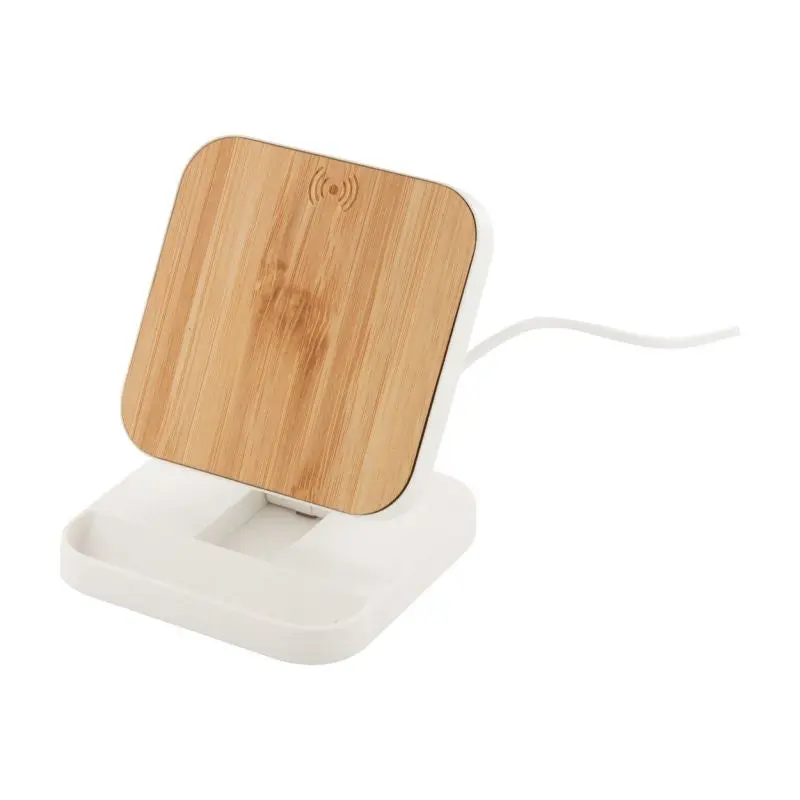 Rabso Kabelloses Ladegerät/Smartphone-Halter - Weiß-Natur
