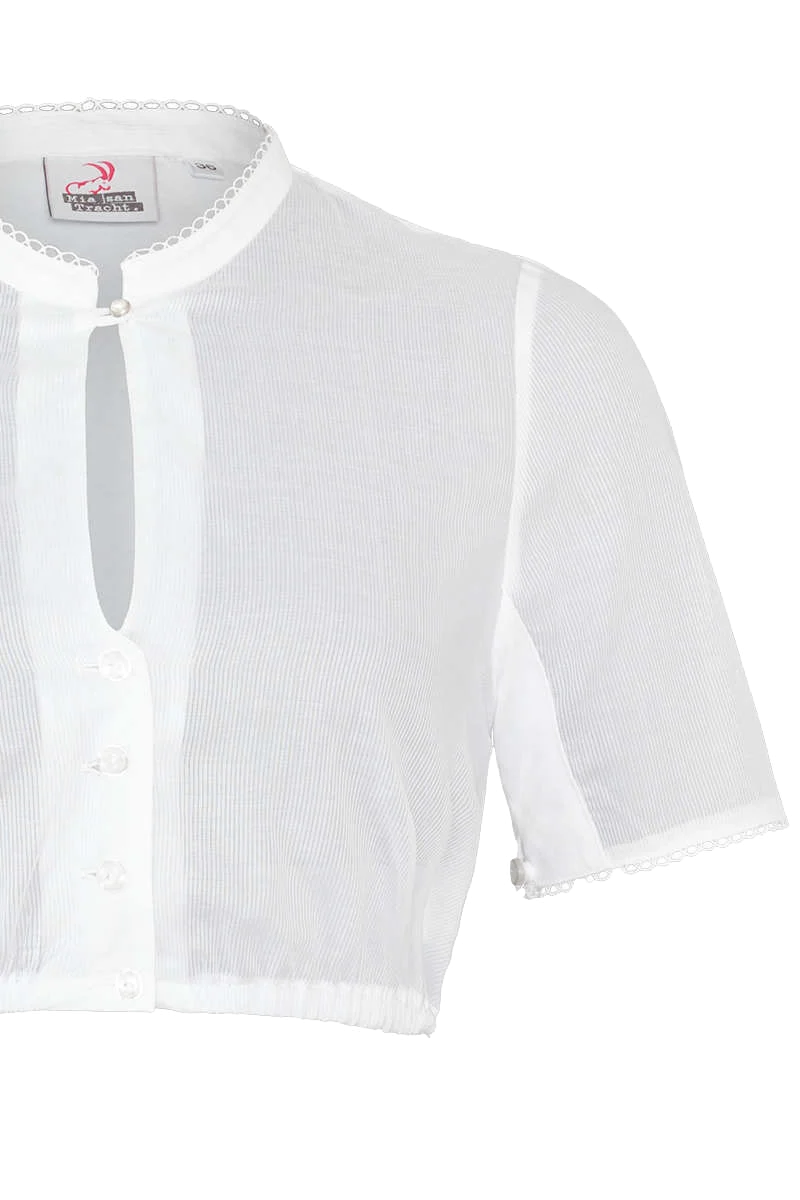 Dirndlbluse hochgeschlossen