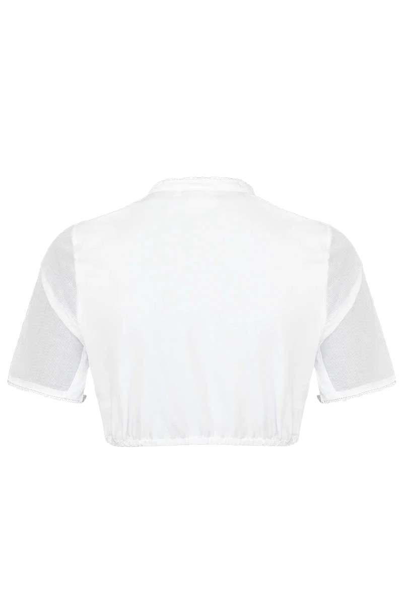 Dirndlbluse hochgeschlossen
