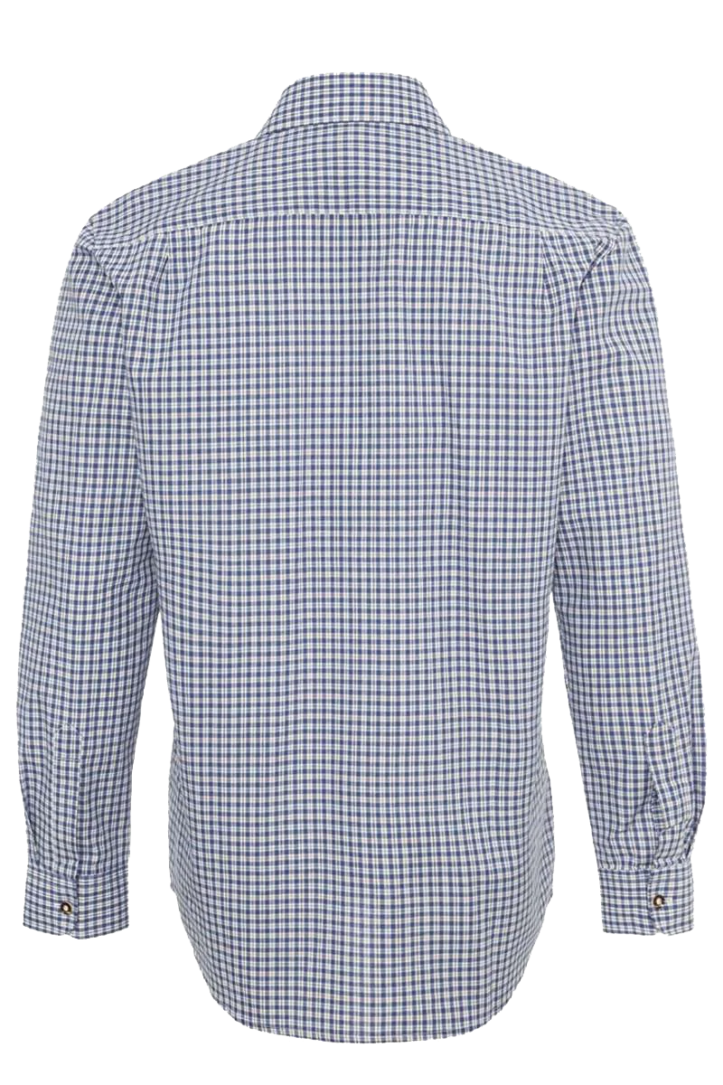 Herren Trachten-Krempelarm-Hemd Regular Fit