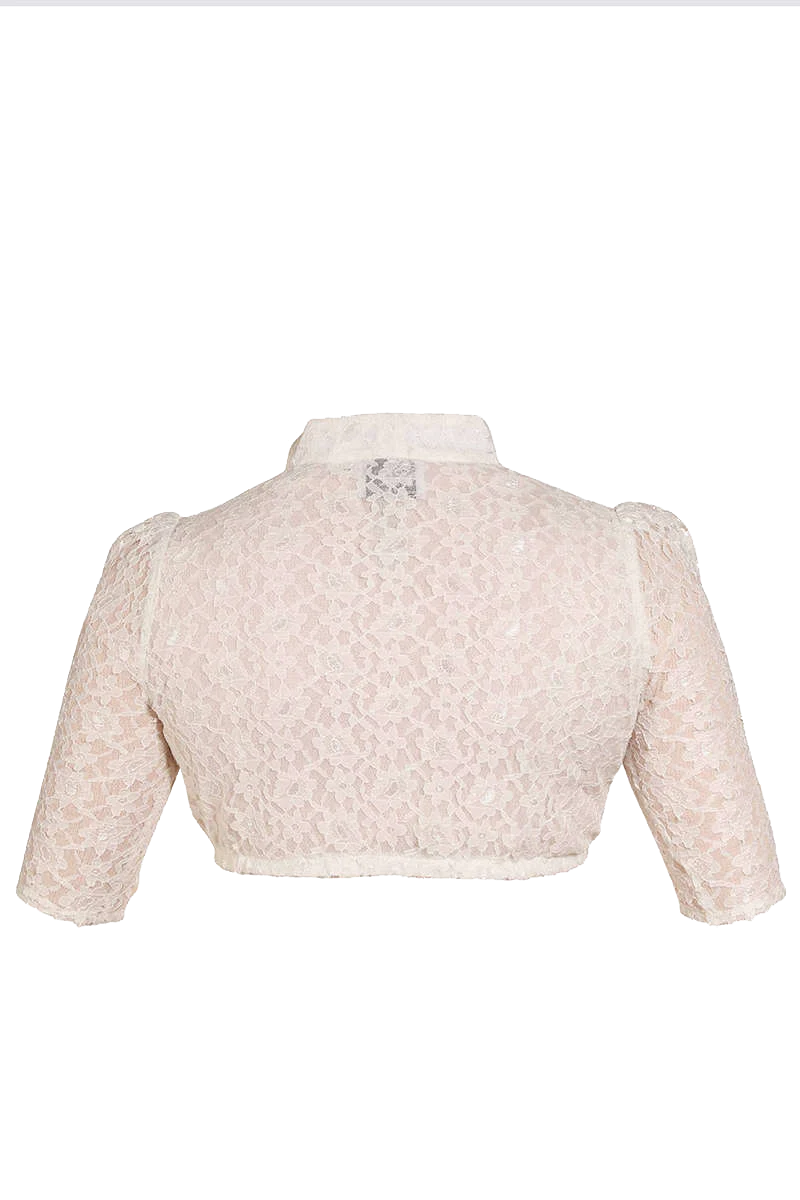 Dirndl Bluse Herzausschnitt halbarm