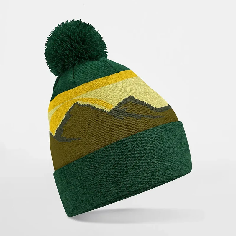 Berggipfel Pom Pom Mütze