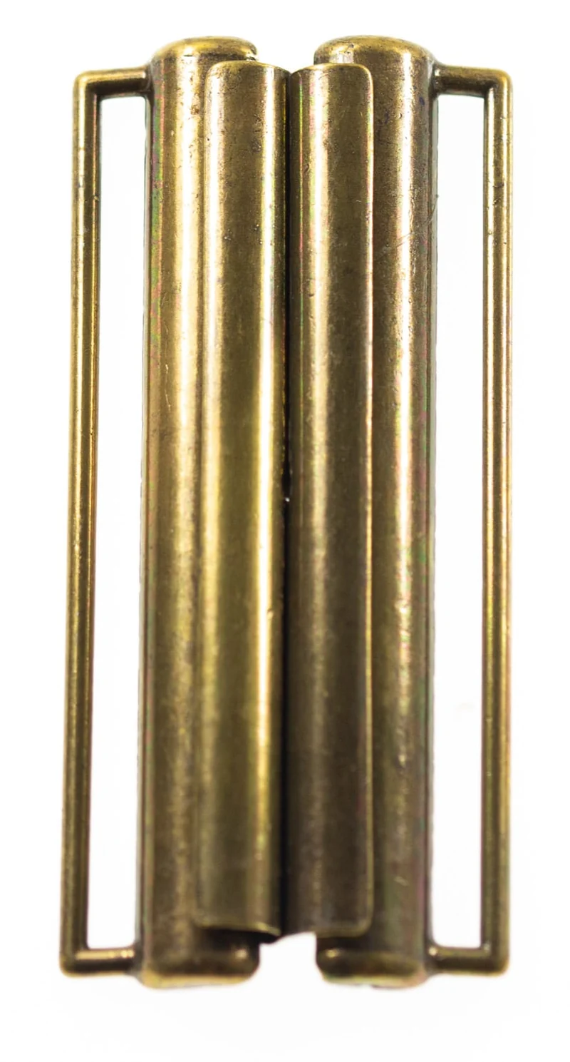 Einhängeschnalle Steckschließe Goldfarben 80 mm – Metallschnalle MPS-2