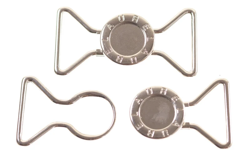 Einhängeschnalle Gummigürtel Silberfarben 25 mm – Metallschnalle MPS-8