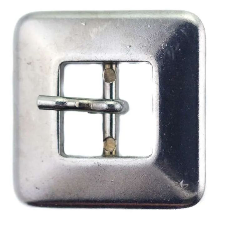 Gürtelschnalle mit Dorn Silberfarben 15 mm/21 mm – Metallschnalle SM-11