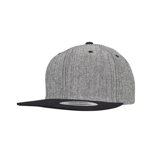 Melange Solid Snapback – Modische Snapback-Kappe in Melange-Optik