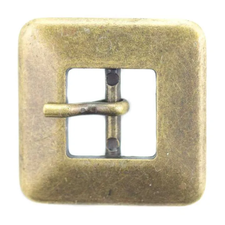 Gürtelschnalle mit Dorn Messingfarben 15/21 mm – Metallschnalle SM-11