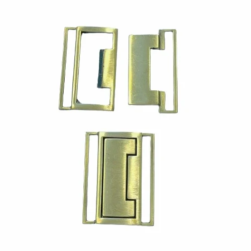 Gürtelschnalle zum Einhängen Messingfarben 40 mm – Metallschnalle SM-105