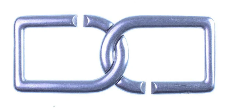Gürtelschnalle zum Einhängen Silber – Metallschnalle SM-23