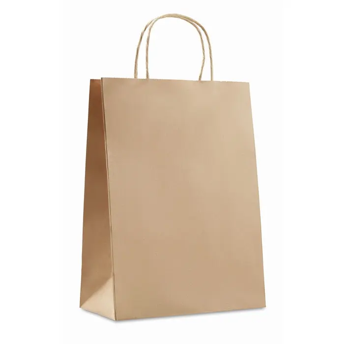 Papiertüte groß 150 g/m² PAPER LARGE - Beige Robuste und umweltfreundliche Tragetasche