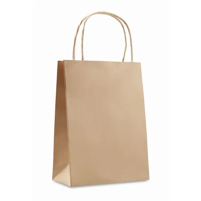 Papiertüte klein 150 g/m² PAPER SMALL - Beige Robuste und umweltfreundliche Tragetasche